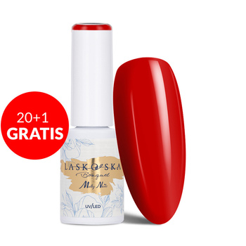 20+1 free LED/UV Gel Polish Molly Nails @Bouquet by Laskovska Red Weed HEMA/Di-HEMA Free 7g