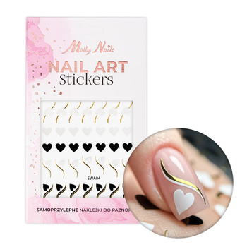 SWA04 Self-Adhesive Heart-Shaped Nail Stickers MollyNails