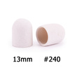 Pedicure-Kappen 13 mm, Körnung 240, 10 Stück, ABS, Podo AlleMed, Weiß