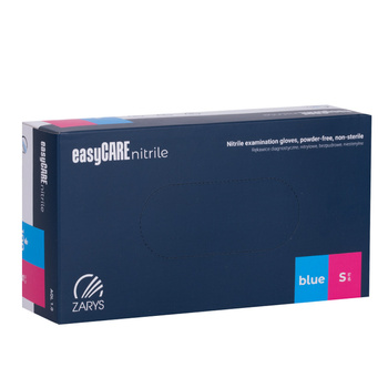 Guantes desechables de nitrilo para uso diagnóstico y de protección Easycare Nitrile Blue, talla S, azules, 100 unidades