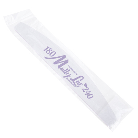 Nagelfeile Sicherheitspaket MollyLac Boot violett Mittel 180/240 CU-05  Beste Qualität