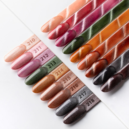 LED/UV Gel Polish Browns Cat Eye Metallic No. 215 Molly Nails HEMA/Di-HEMA Free 8g