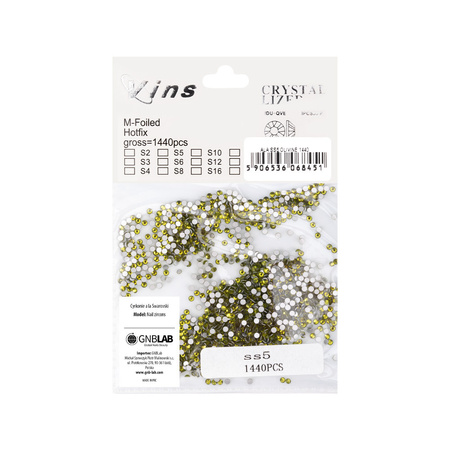 Glas-Strasssteine für Nägel SS5 Olivine ca. 1440 Stück pro Packung