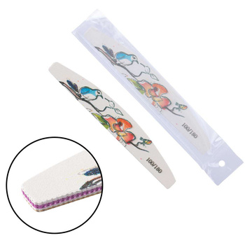 Nail File - Safe Pack: Boat and Bird Design, 100/180 Grit