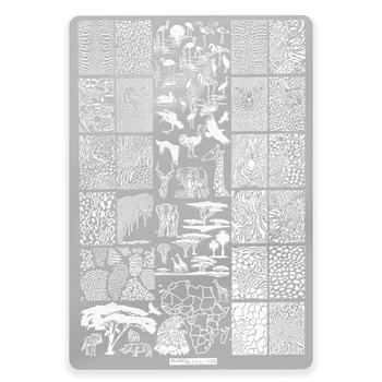 Plaque avec motifs pour tampons +100