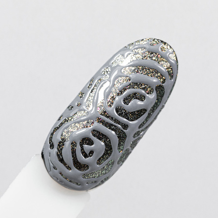 Creative Flow Color Gel – kreatives NailArt-Gel für den Effekt von fließenden, weichen Mustern Molly Nails Stone Grey HEMA/Di-HEMA-frei 5 g