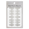 Moules autocollants en silicone pour Dual Form, forme ovale courte ST012-2 MollyLac, 24 pièces