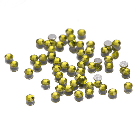 Скляні стрази для нігтів SS3 Olivine, приблизно 50 шт.