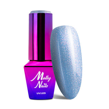Molly Nails Mermaid Whispers Blue Amber Hybrid Nail Polish 10g No. 592