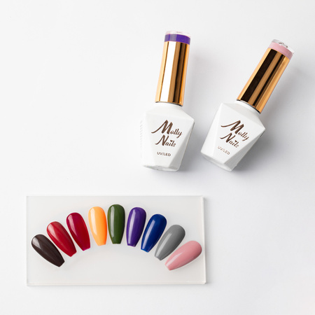 Zestaw 9 kolorów The Trend Edit HEMA/Di-HEMA Free + baza i top GRATIS (S.O.S. Antidotum, Liquid Glass)