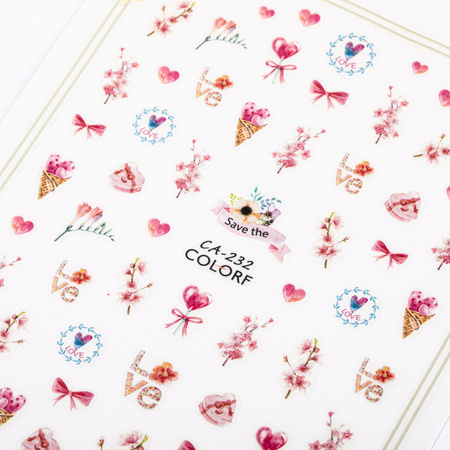 Self-adhesive Valentine's Day nail stickers CA-232