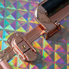 Estuche de maquillaje M para esmaltes K107-7H rosa dorado