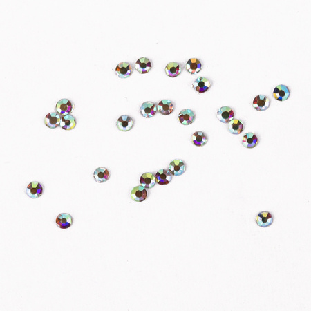 Glas-Strasssteine für Nägel SS3 Crystal AB ca. 1440 Stück pro Packung