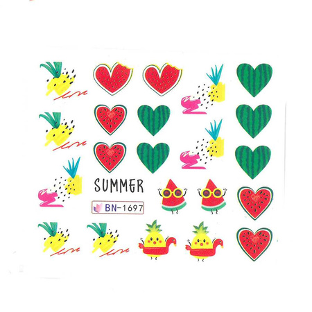 Wassertransfer-Nagelaufkleber „Urlaub“ BN-1697