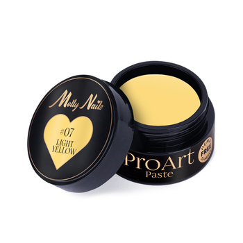 Паста для декорування ProArt Paste Molly Nails світло-жовта, без HEMA/Di-HEMA, 5 г, № 7
