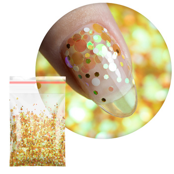 Colorful nail decoration Pop-Up! Freckles Confetti Drops Dots Circles Princess Nails No. 3 20g