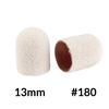 Pedicure-Kappen 13 mm, Körnung 180, 10 Stück, Fabric Podo AlleMed, Weiß