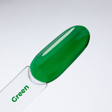 Top colorido sin necesidad de limpiar Crystal Glass de Molly Nails, verde, sin HEMA ni Di-HEMA, 10 g