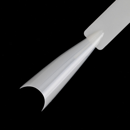 Échantillonneur inversé à pointe effilée sur roue pour gels, vernis hybrides et poudres, couleur lait, 50 pièces