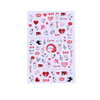 Autocollants pour ongles fins et adhésifs pour la Saint-Valentin F704