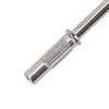 Eje de acero para capuchones abrasivos de 38 mm, plateado y liso