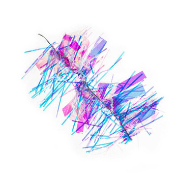 Film holographique en cellophane pour la décoration des ongles, effet verre, n° 1