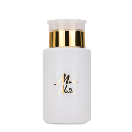 Dispensador con bomba para líquidos Molly Nails dorado, 150 ml