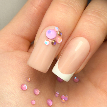 Boîte de strass Molly Nails, assortiment de couleurs, 1 000 pièces