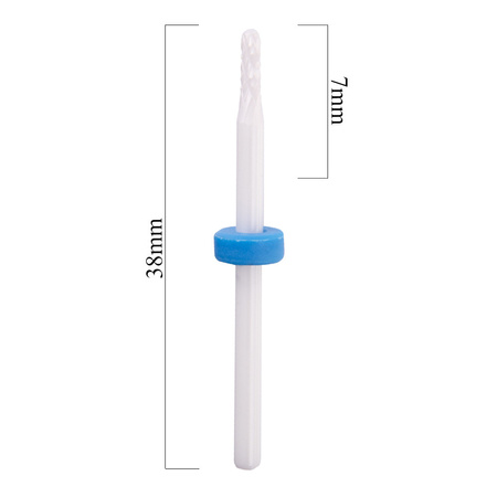 Fresa cerámica para cutículas XS Barrel Ball M 3/32" mediana