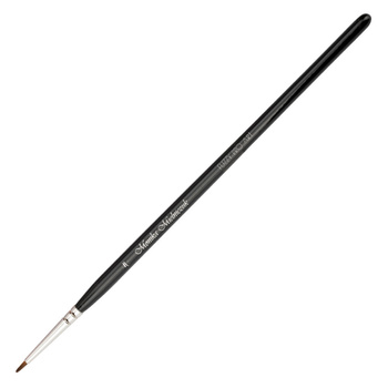 Brush for decorating with acrylic, watercolor, gel paint, and gel Fuzzy Pro Art bristle length 6.5 mm 4U Monika Mielniczuk