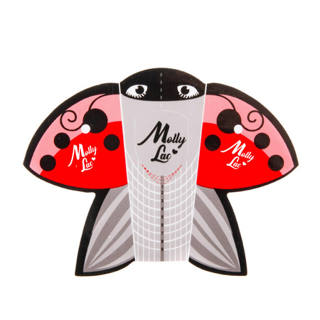 Modelli per unghie Ladybug coccinella MollyLac 500 pezzi