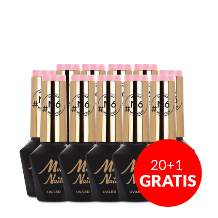 20 + 1 безкоштовно Гібридний лак Molly Nails Natural від Моніки Мельнічук, без HEMA/Di-HEMA, 8 г, № N6