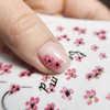Selbstklebende Nagelsticker mit Blumenmotiv CM-047