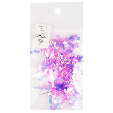 Holographic cellophane nail art film with a glass effect, No. 12