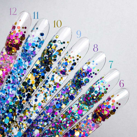 Pop-Up ! Taches de rousseur, confettis, gouttelettes, pois, cercles Princess Nails pour la décoration des ongles n° 7, 20 g