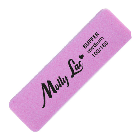 Disque de polissage double face Buffer mini large Medium 100/180 rose MollyLac
