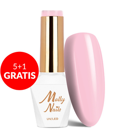 5+1 gratis Smalto ibrido Molly Nails Fancy Fashion Affection senza HEMA/Di-HEMA 8 g n. 330