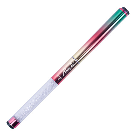 Silikonpinsel zum Verzieren und Einreiben von Glitzerstaub mit Zirkonia MollyLac Regenbogen Ombre Nr. 4