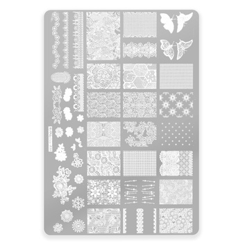 Placa con motivos para sellos plus-038