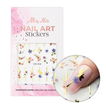 CM-054 Molly Nails Self-Adhesive Flower Nail Stickers