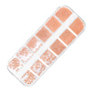 Boîte de décorations Molly Nails en rose doré, 1 000 pièces