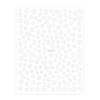 Adhesivos para uñas finos y autoadhesivos con motivos florales SWA17, blancos
