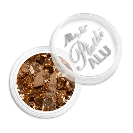 Poudre pour ongles métallique MollyLac, paillettes d'aluminium or fin, 0,2 g, n° 3