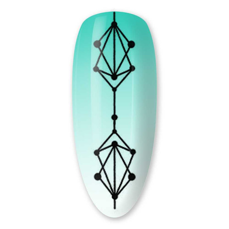 STZ-882 Floral Water Nail Stickers