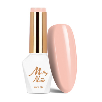 Esmalte híbrido Molly Nails «I'm Nudelover» Porcelain, sin HEMA ni Di-HEMA, 8 g, n.º 521