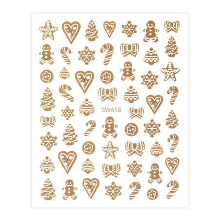 Autocollants pour ongles de Noël Molly Nails SWA58