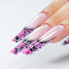 Colorful pearl beads for nail art in a case