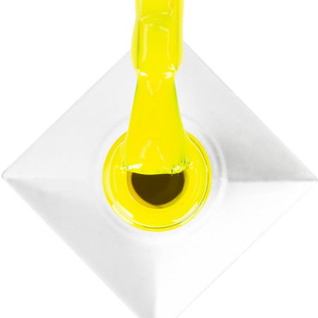 Esmalte híbrido Molly Nails Neons Yellow Light sin HEMA ni Di-HEMA, 8 g, n.º 71