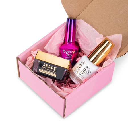 PRO MATCH SYSTEM 2+1 Coffee Blush: 2 гелі LED/UV по 15 г: Jelly&Gel у флаконі + Doctor Top 10 г БЕЗКОШТОВНО