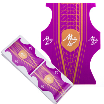 MollyLac double-sided duo nail form templates, 100 pcs